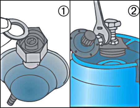 Bombola del gas, eliminazione sigilli